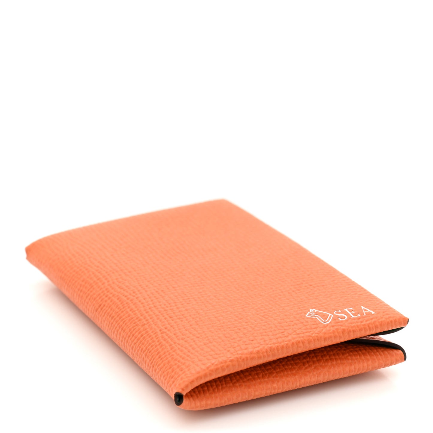 Epsom Horseshoe Verso Calvi Card Case Orange Vert Vertigo