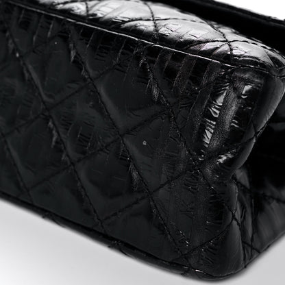 Chanel Metallic Calfskin Striped 2.55 Reissue 226 Flap Black 11 of 15
