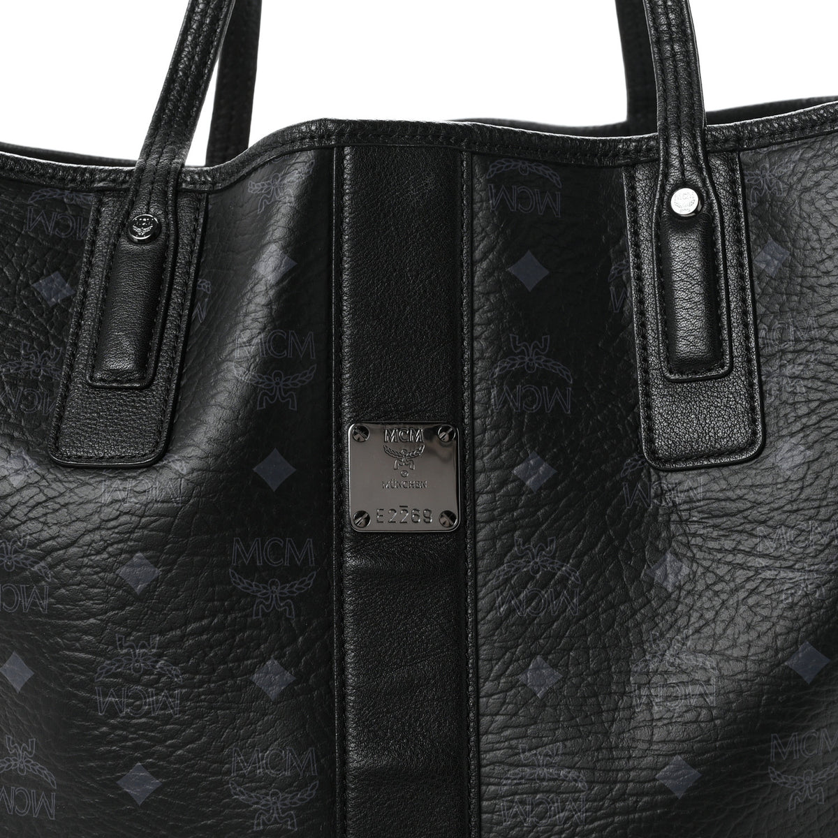Visetos Large Liz Reversible Shopper Tote Black