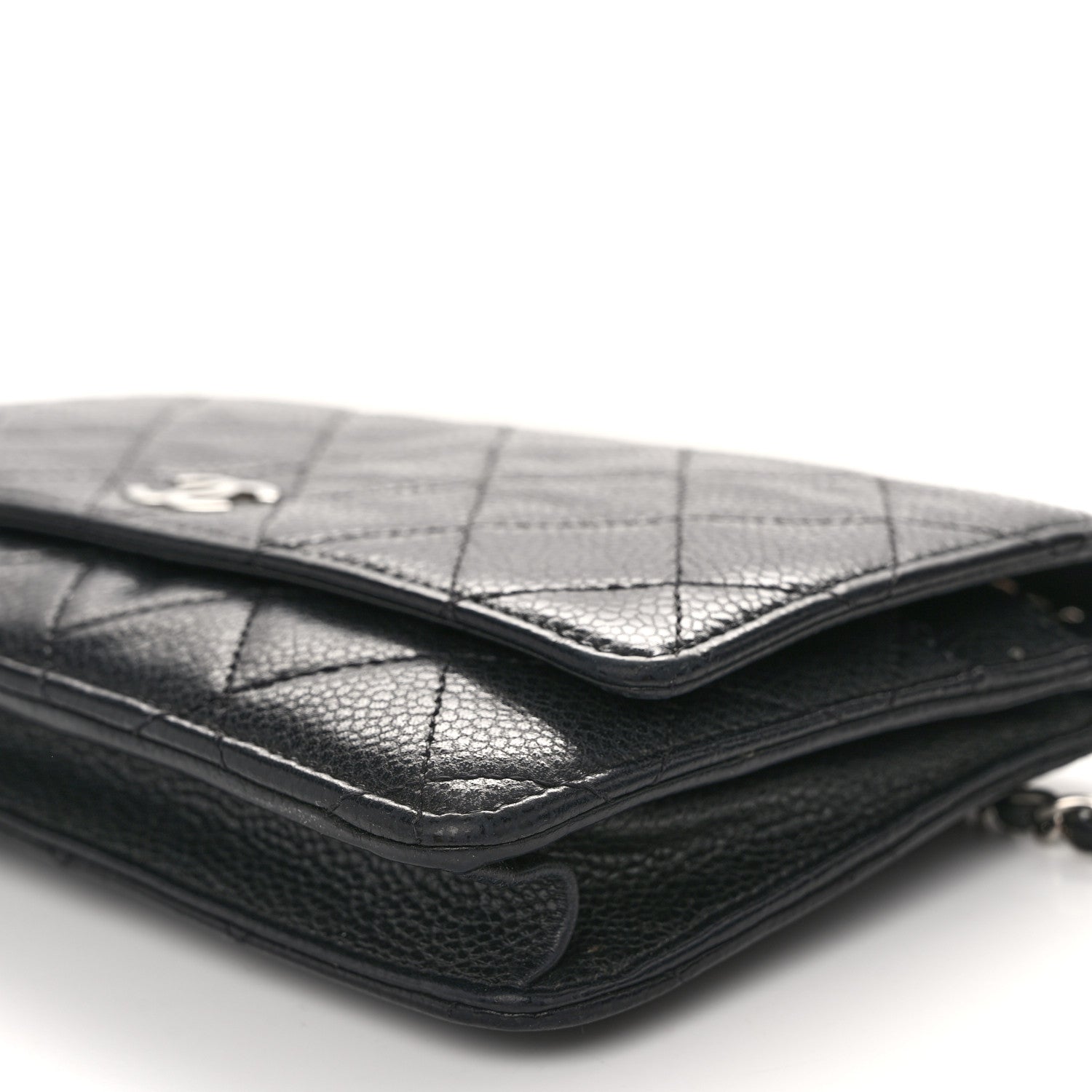 Chanel Caviar Quilted Wallet on Chain WOC Black 10 of 11