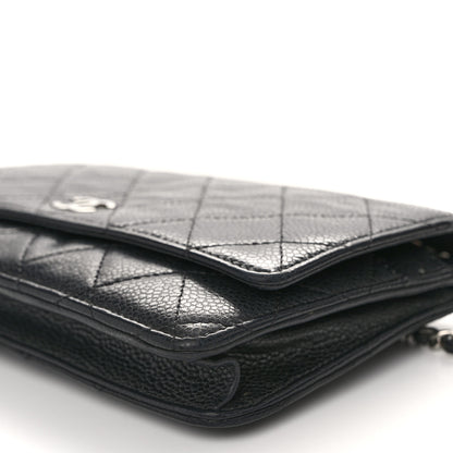 Chanel Caviar Quilted Wallet on Chain WOC Black 10 of 11