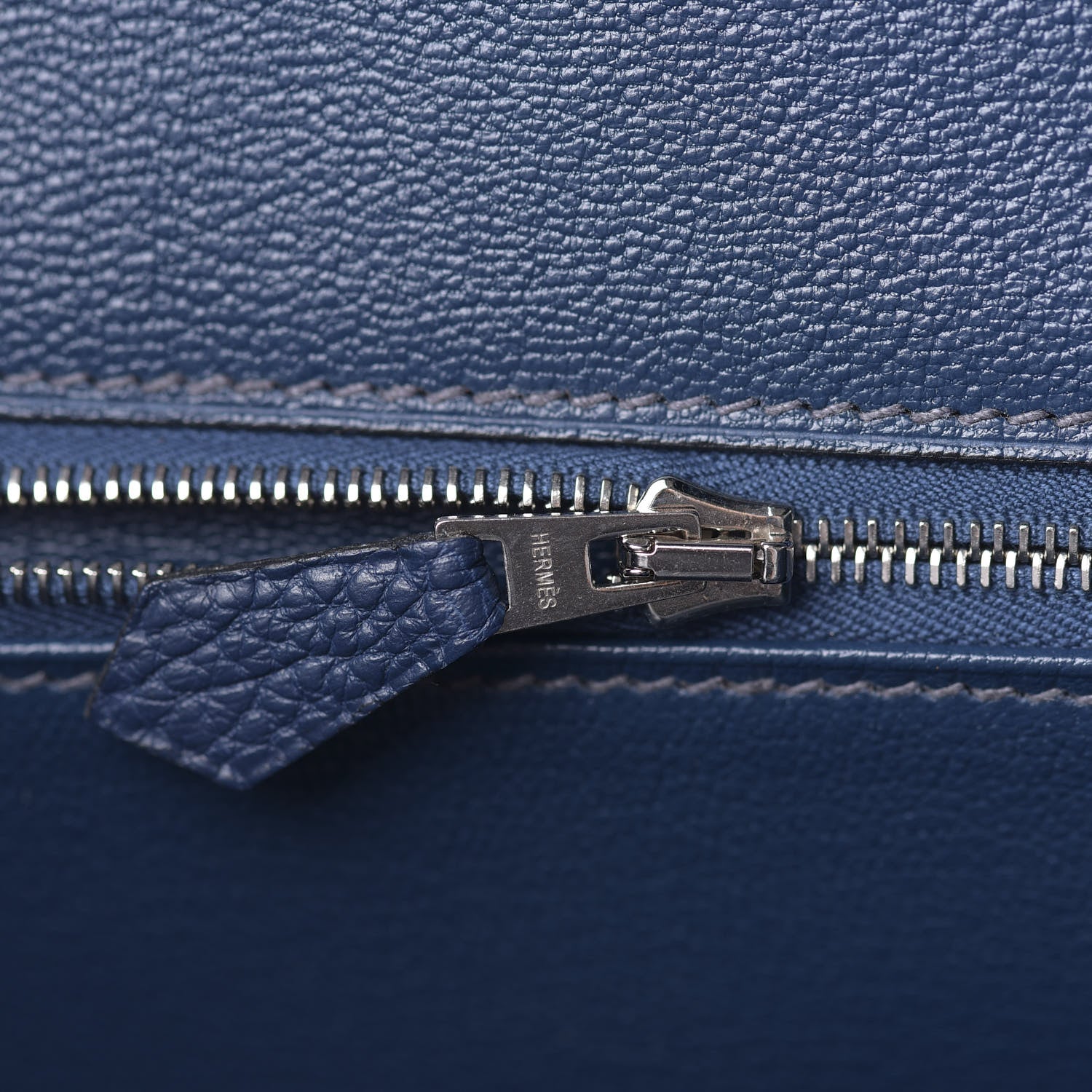 Hermes Togo Birkin 40 Bleu Thalassa 17 of 42