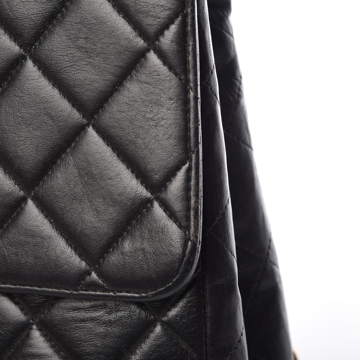 Chanel Lambskin Quilted Jumbo Single Flap Black 17 of 18