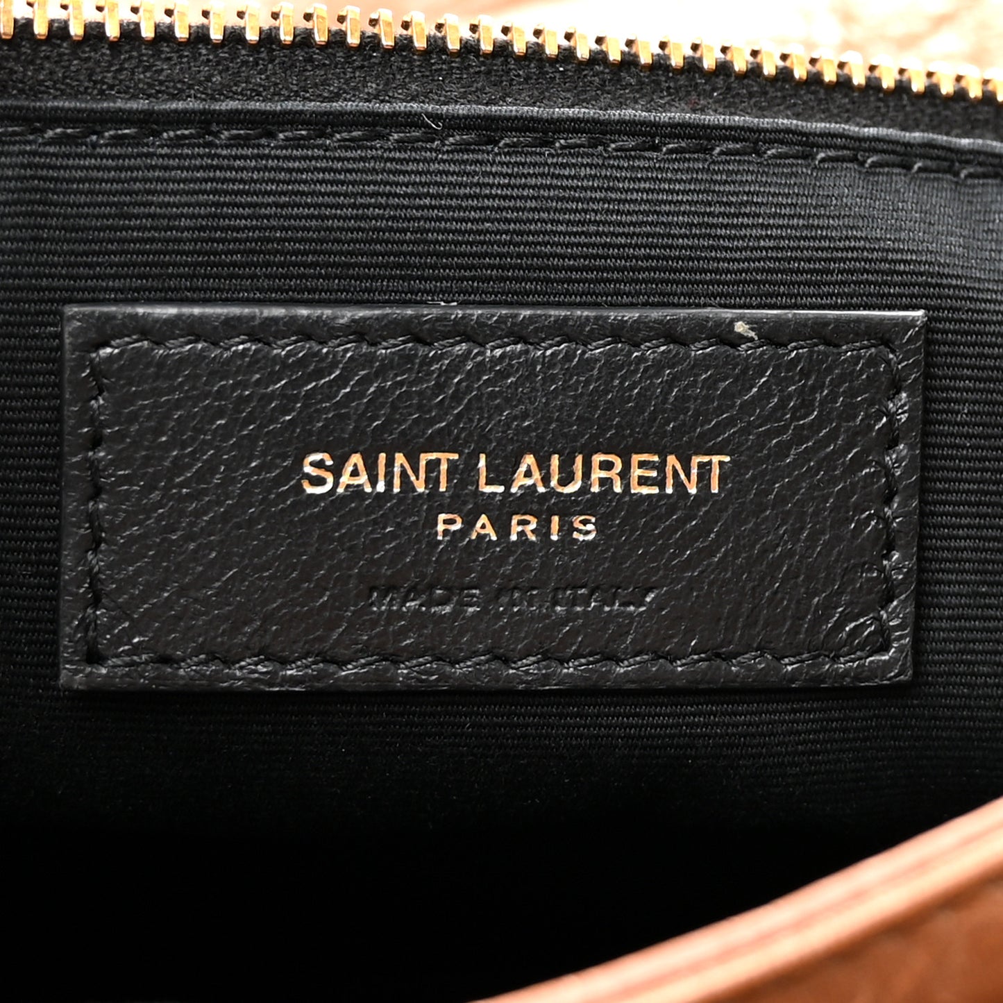 Crinkled Calfskin Matelasse Monogram Medium Niki Chain Satchel Caramel