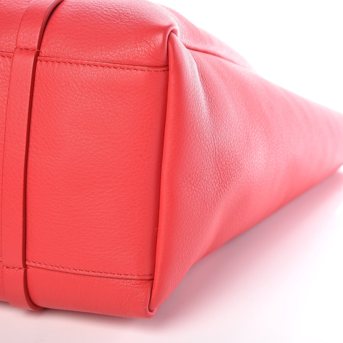 Veau Baltimore Double Sided Small Everyday Tote Rouge Vermeil Black