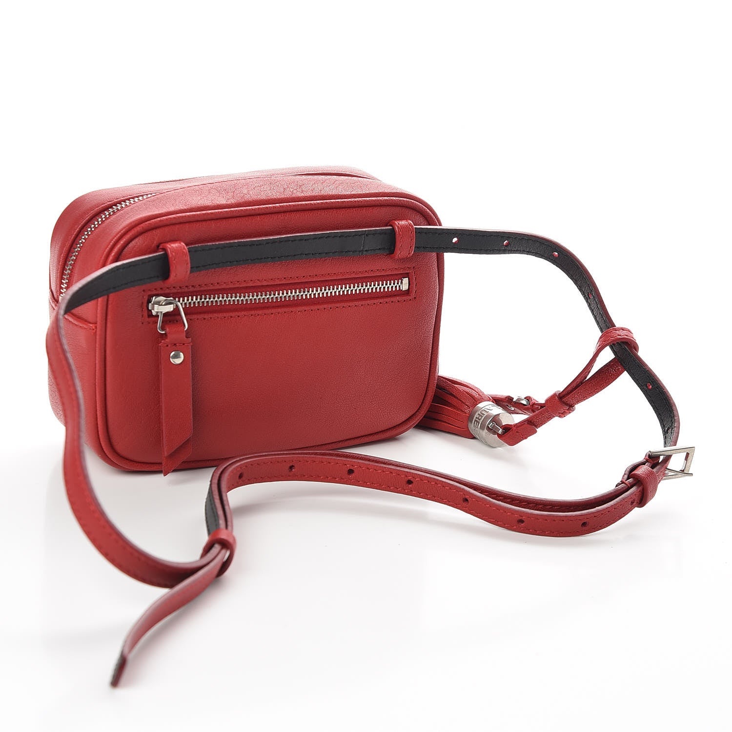 Saint Laurent Lambskin Monogram Lou Belt Bag Rouge Eros 2 of 8