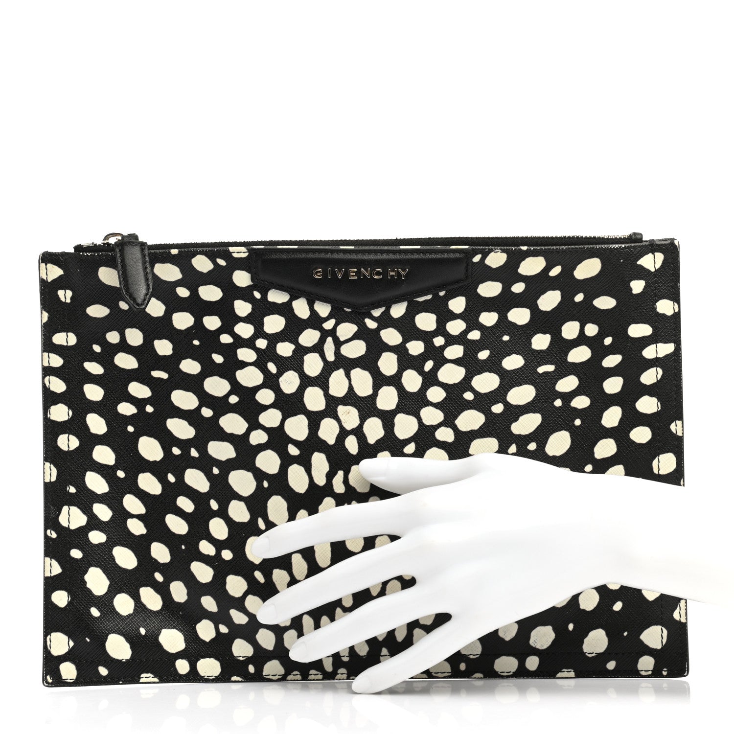 Givenchy Coated Canvas Pouch Black White 2 of 10