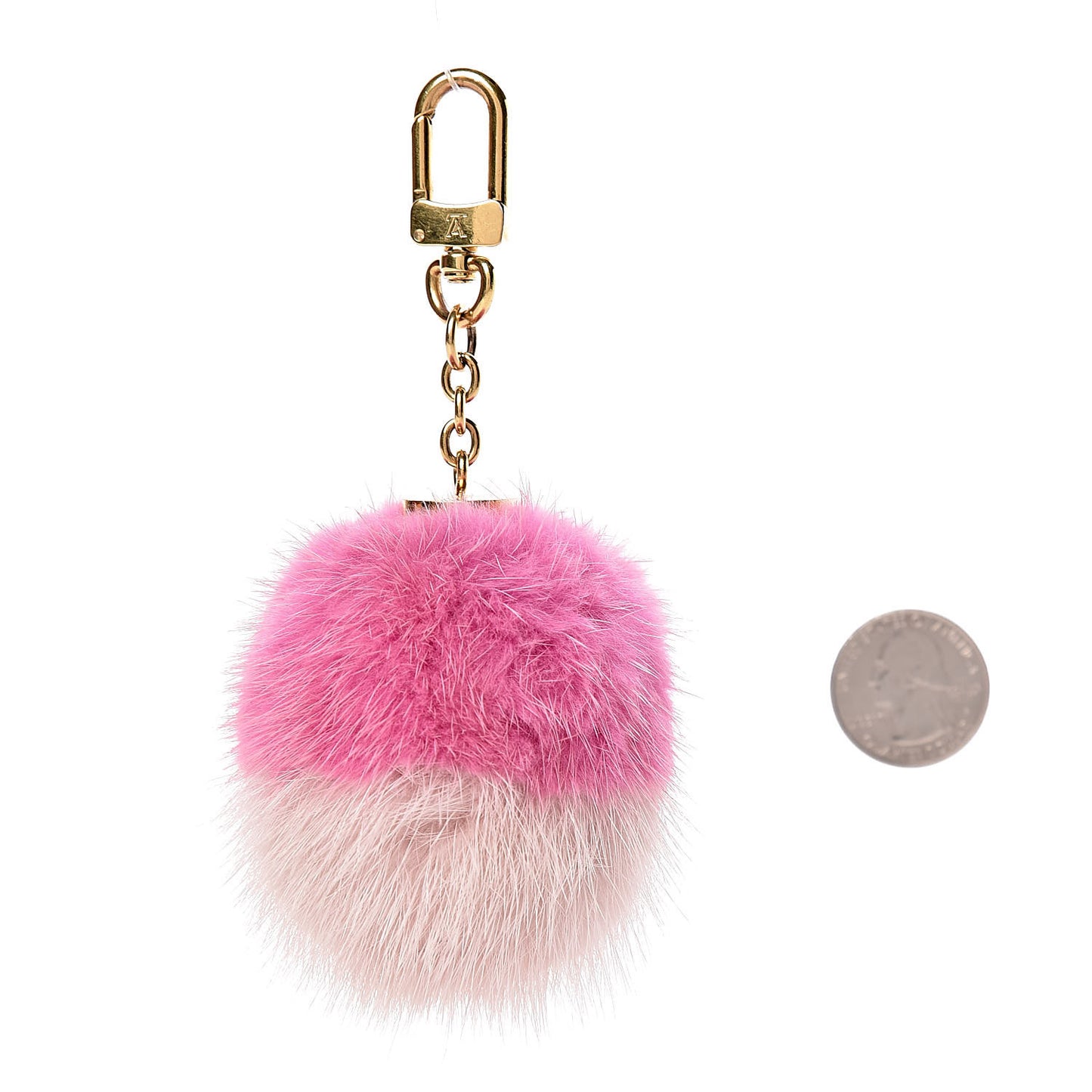 Mink Fluo Bubble Bag Charm Key Holder Pink