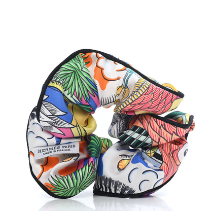 Hermes Silk Chouchou Imprimee Claudia Scrunchie Multicolore 2 of 3