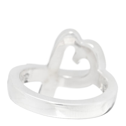 Tiffany Sterling Silver Paloma Picasso Loving Heart Ring 47 4 3 of 4
