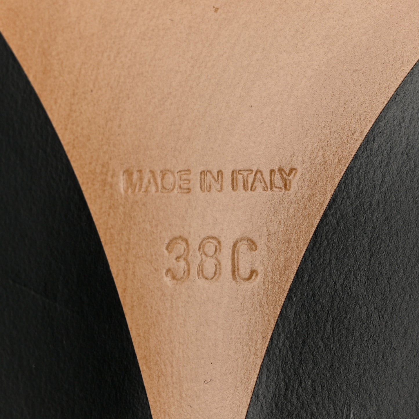 Shiny Calfskin Logo Loafers 38 Black