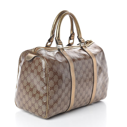 Gucci Crystal Monogram Medium Joy Boston Bronze 3 of 9