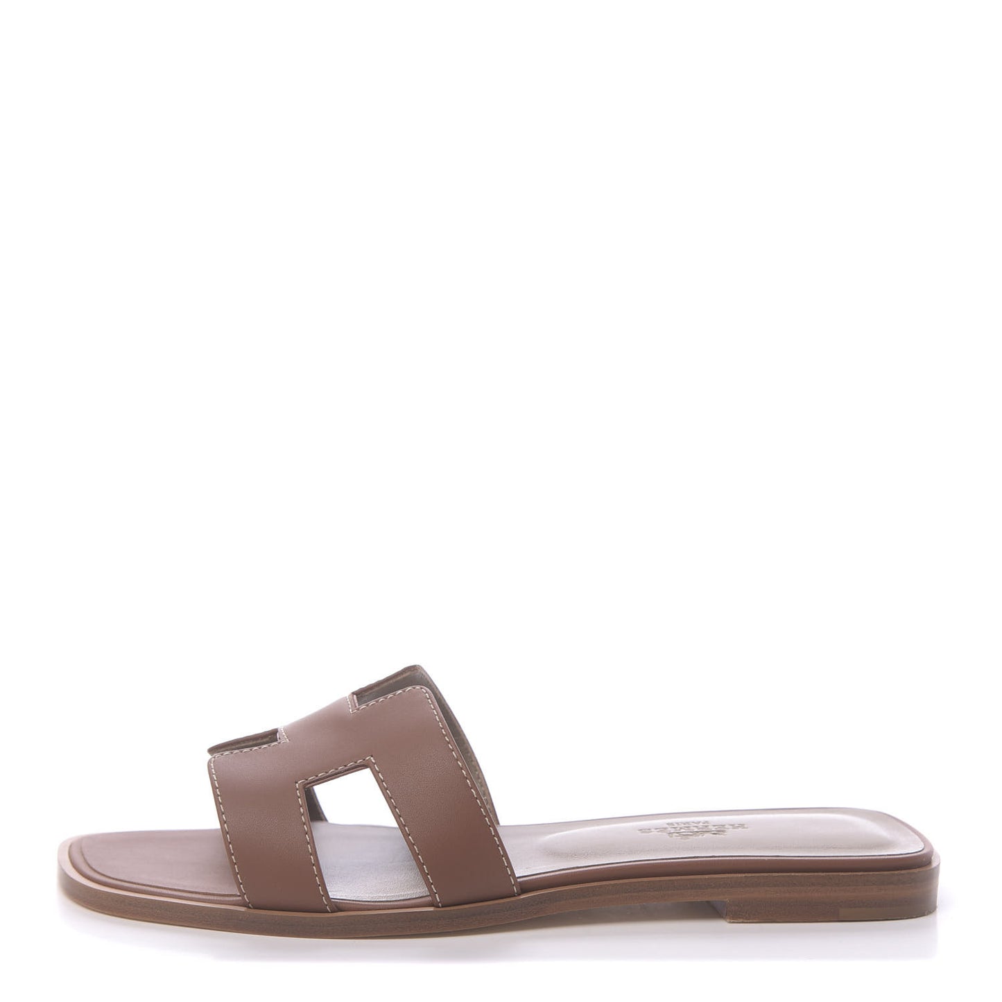 Box Calfskin Oran Sandals 36.5 Gold
