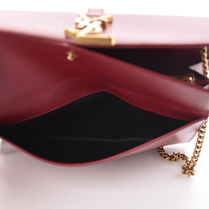 Saint Laurent Smooth Calfskin Monogram Sulpice Chain Wallet Amaretto 6 of 11