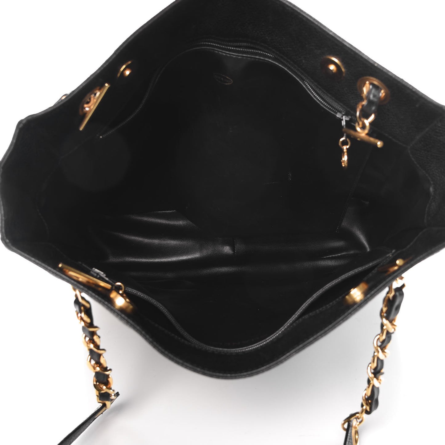 Caviar CC Shoulder Bag Black