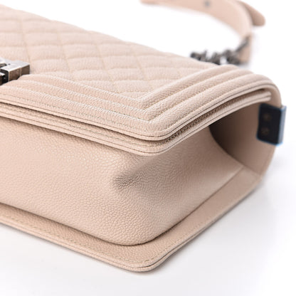 Chanel Caviar Quilted Medium Boy Flap Ivory 9 of 11