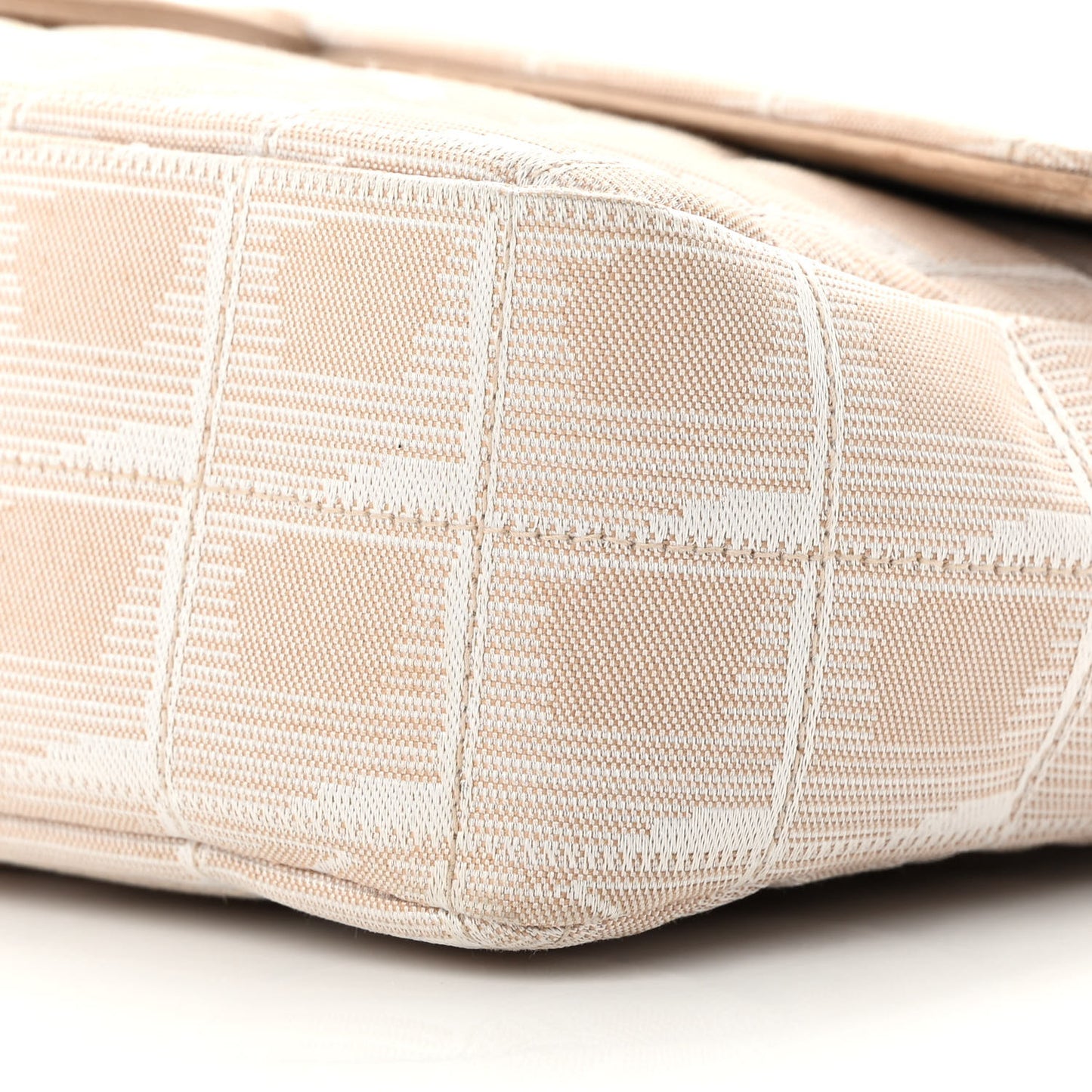 Nylon Medium Travel Flap Light Beige