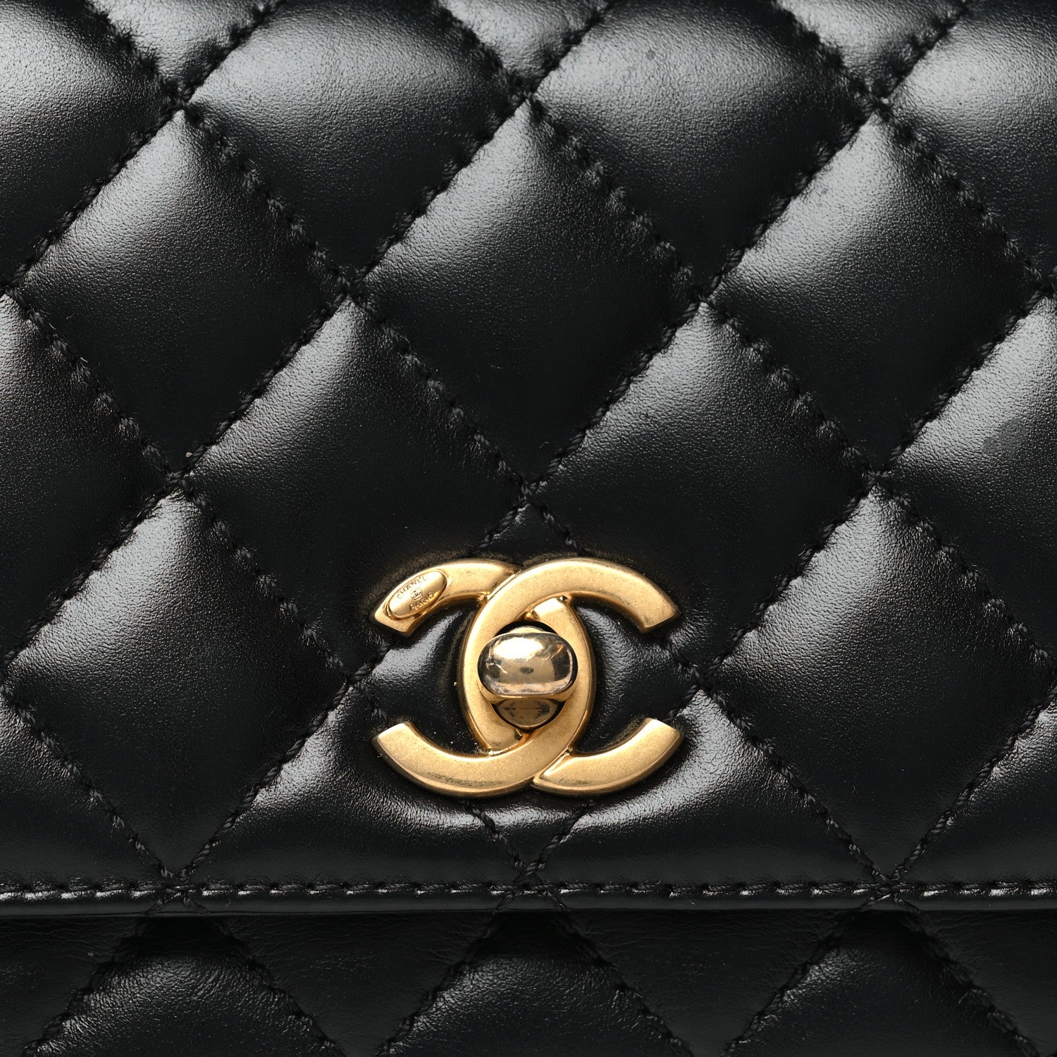 Chanel Calfskin Quilted Extra Mini Coco Handle Flap Black 8 of 11
