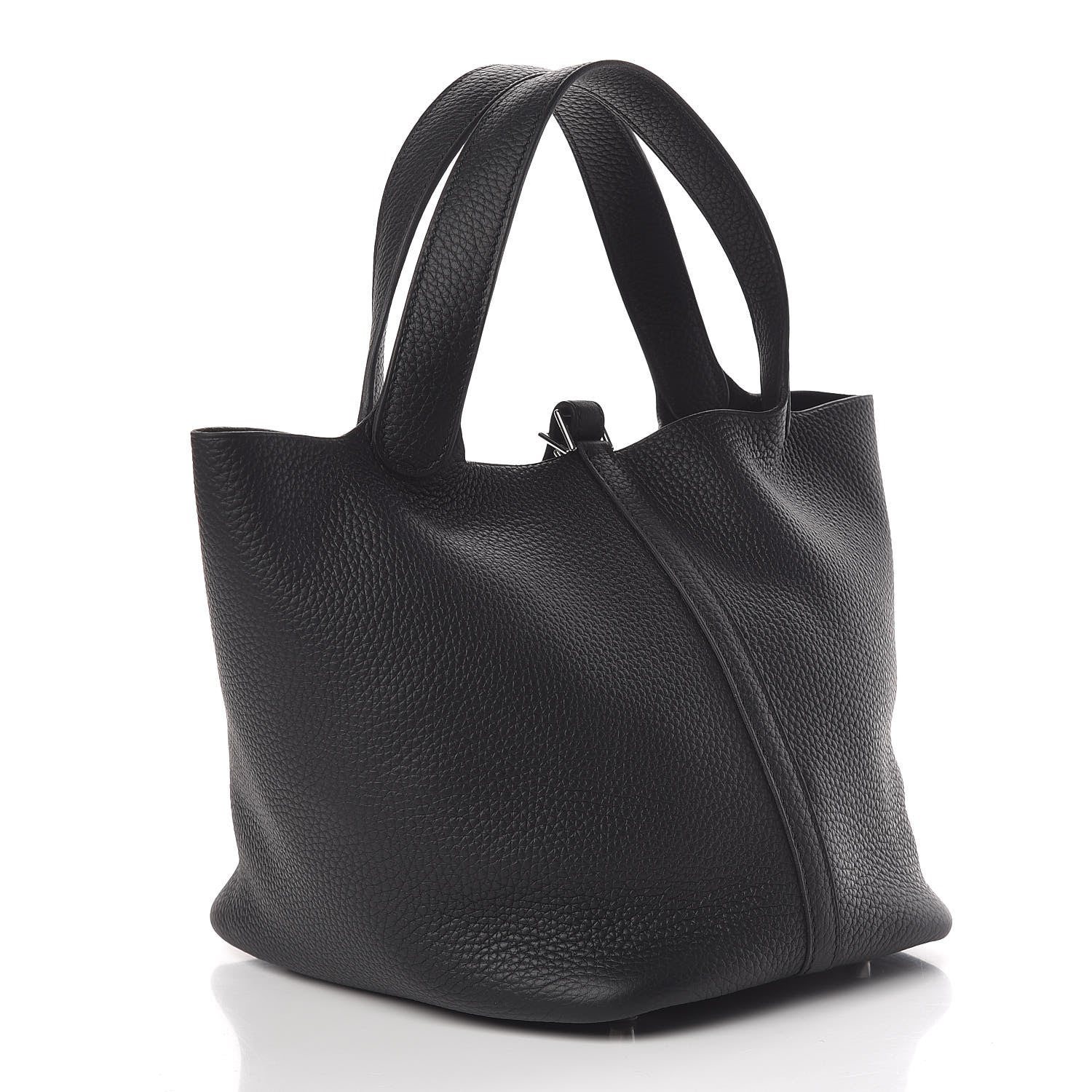 Hermes Taurillon Clemence Picotin Lock 22 MM Black 3 of 10