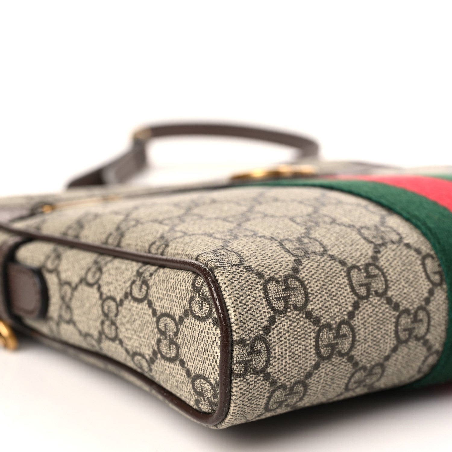 Gucci GG Supreme Monogram Web Small Ophidia Messenger Bag Brown 8 of 9