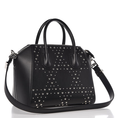 Givenchy Smooth Calfskin Small Studded Antigona Black 3 of 7