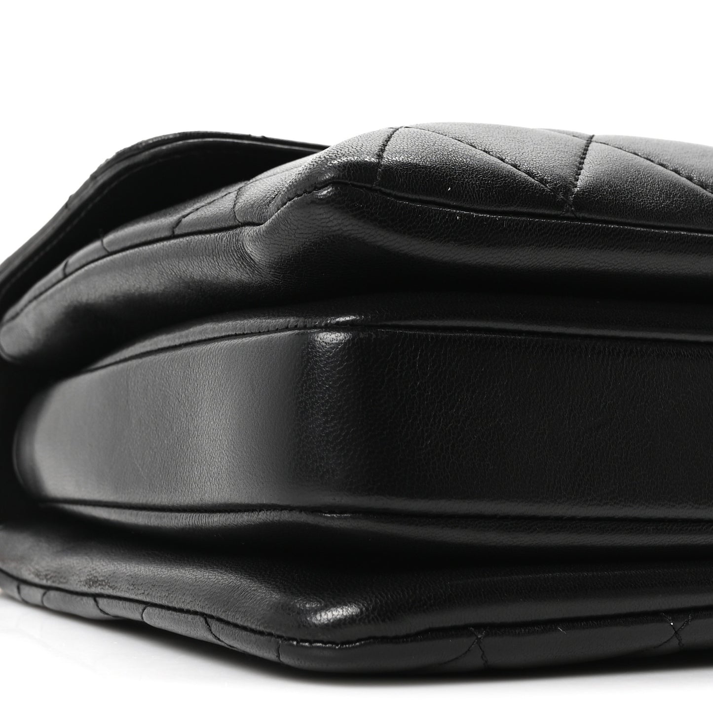 Lambskin Quilted Small Trendy CC Dual Handle Flap Bag Black