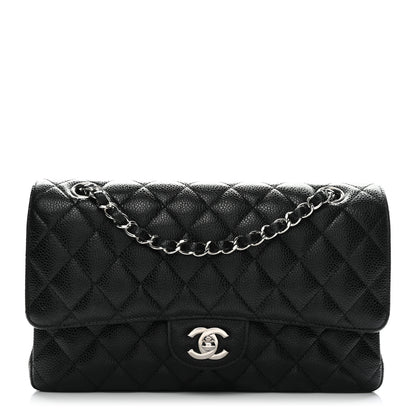 Chanel Caviar Quilted Medium Double Flap Black 1 of 10