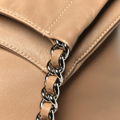 Prada Soft Calf Chain Tote Sughero 10 of 11