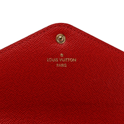 Louis Vuitton Damier Ebene Josephine Wallet Red 6 of 6