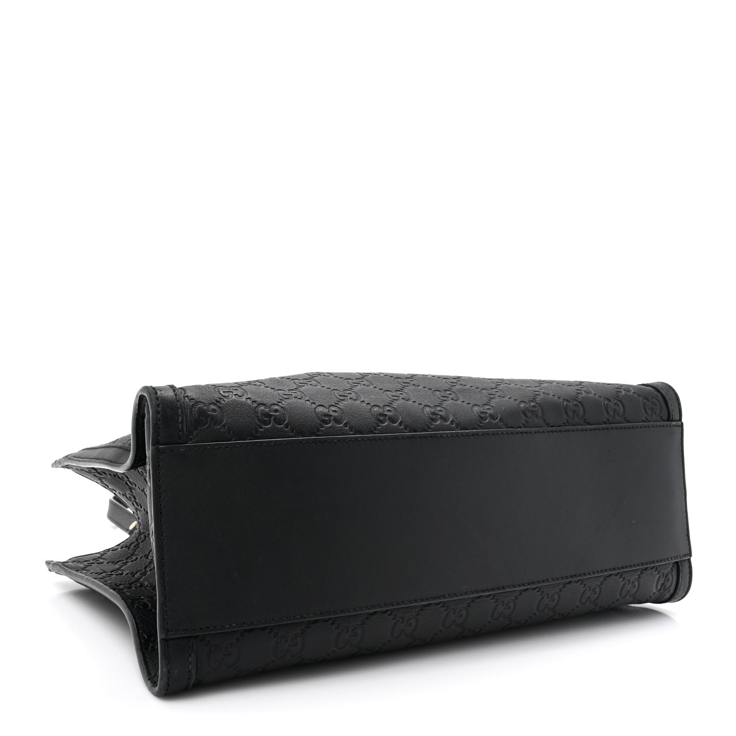 Guccissima Medium Padlock Tote Black
