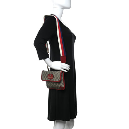 Gucci GG Supreme Web Totem Three Piece Monogram Shoulder Bag Red 2 of 11