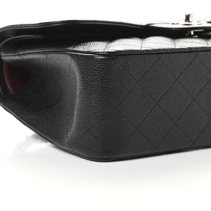Chanel Caviar Quilted Jumbo Double Flap Black 10 of 12