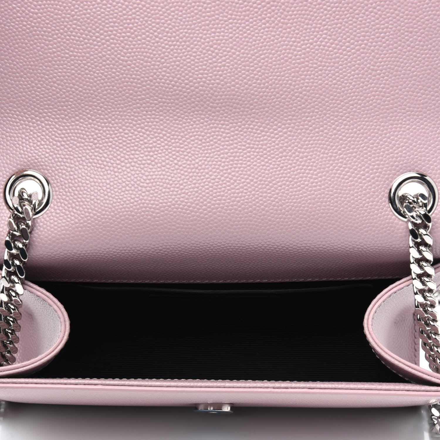 Saint Laurent Grain De Poudre Small Classic Monogram Kate Satchel Old Rose 3 of 4