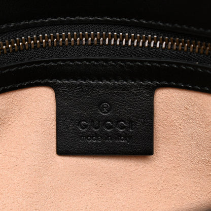 Gucci Calfskin Matelasse Medium GG Marmont Shoulder Bag Black 6 of 10