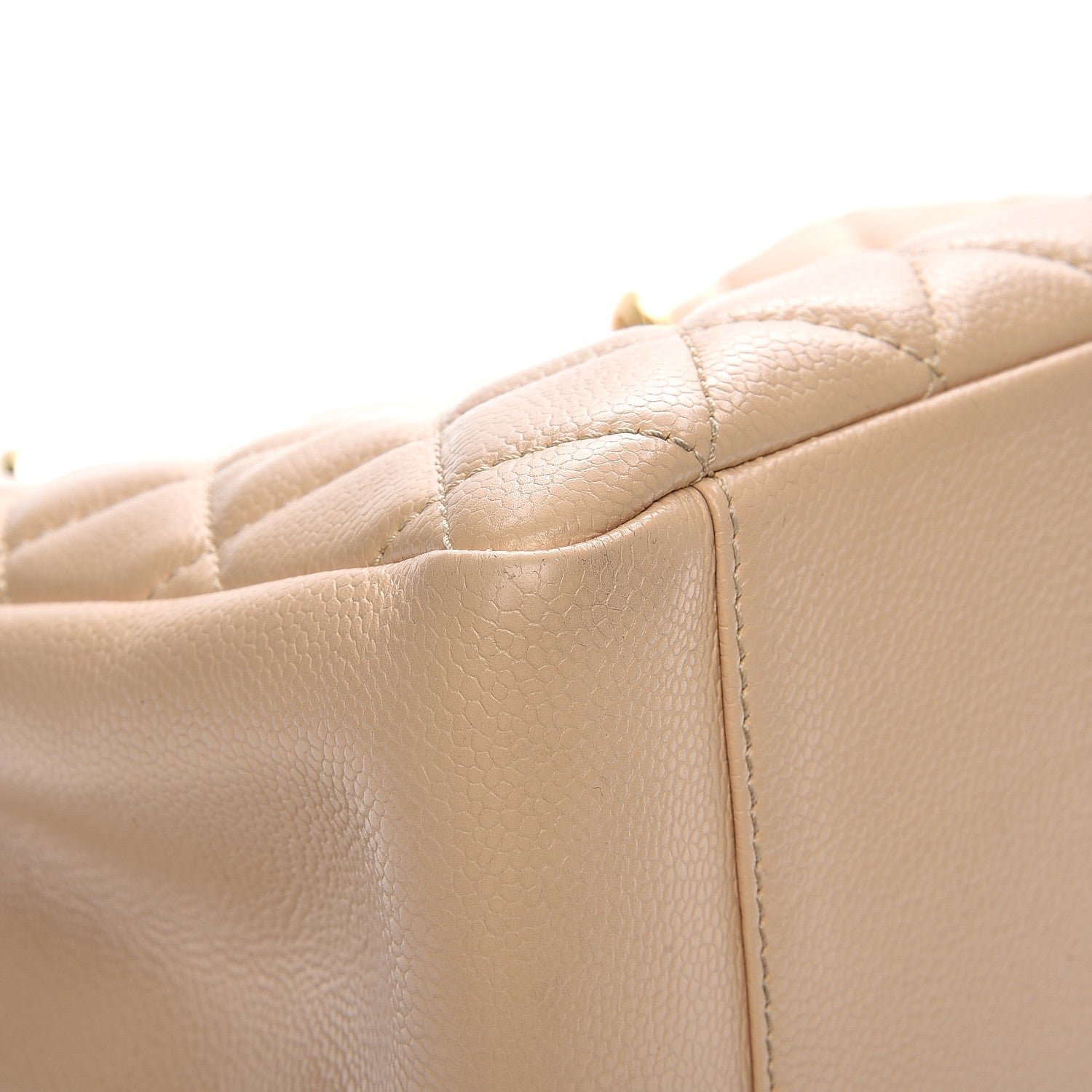 Chanel Caviar Quilted Grand Shopping Tote GST Beige Clair 9 of 15