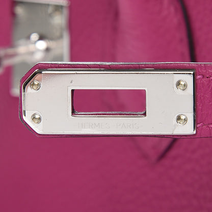 Hermes Togo Birkin 25 Rose Pourpre 17 of 36