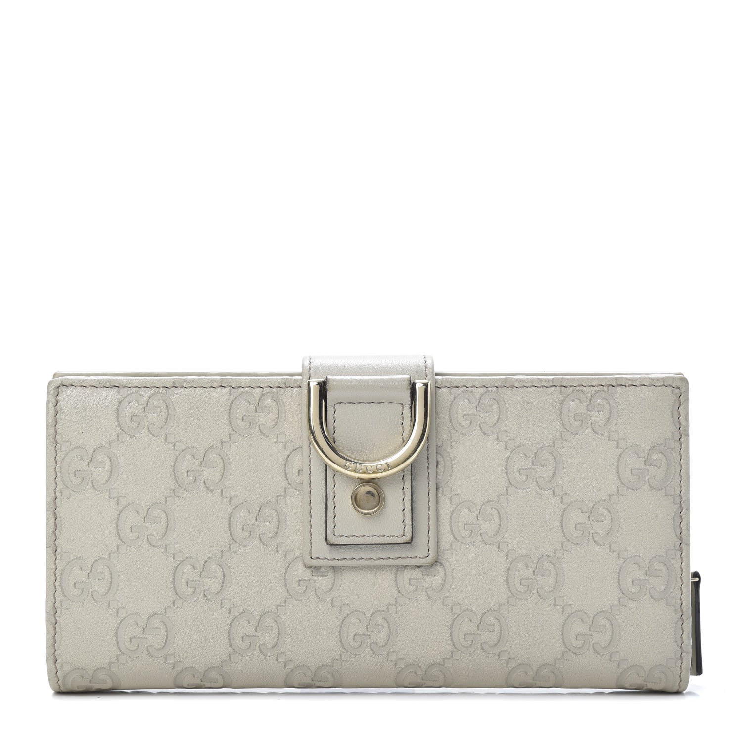 Gucci Guccissima Abbey Continental Wallet Off White 1 of 11