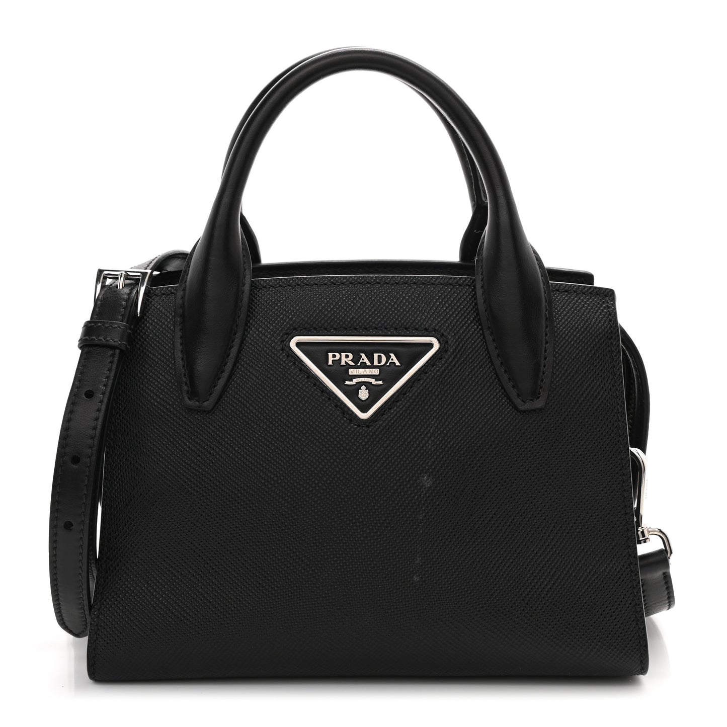 Saffiano Cuir Calfskin Small Kristen Black