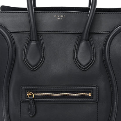 Celine Smooth Calfskin Mini Luggage Navy Blue 8 of 13