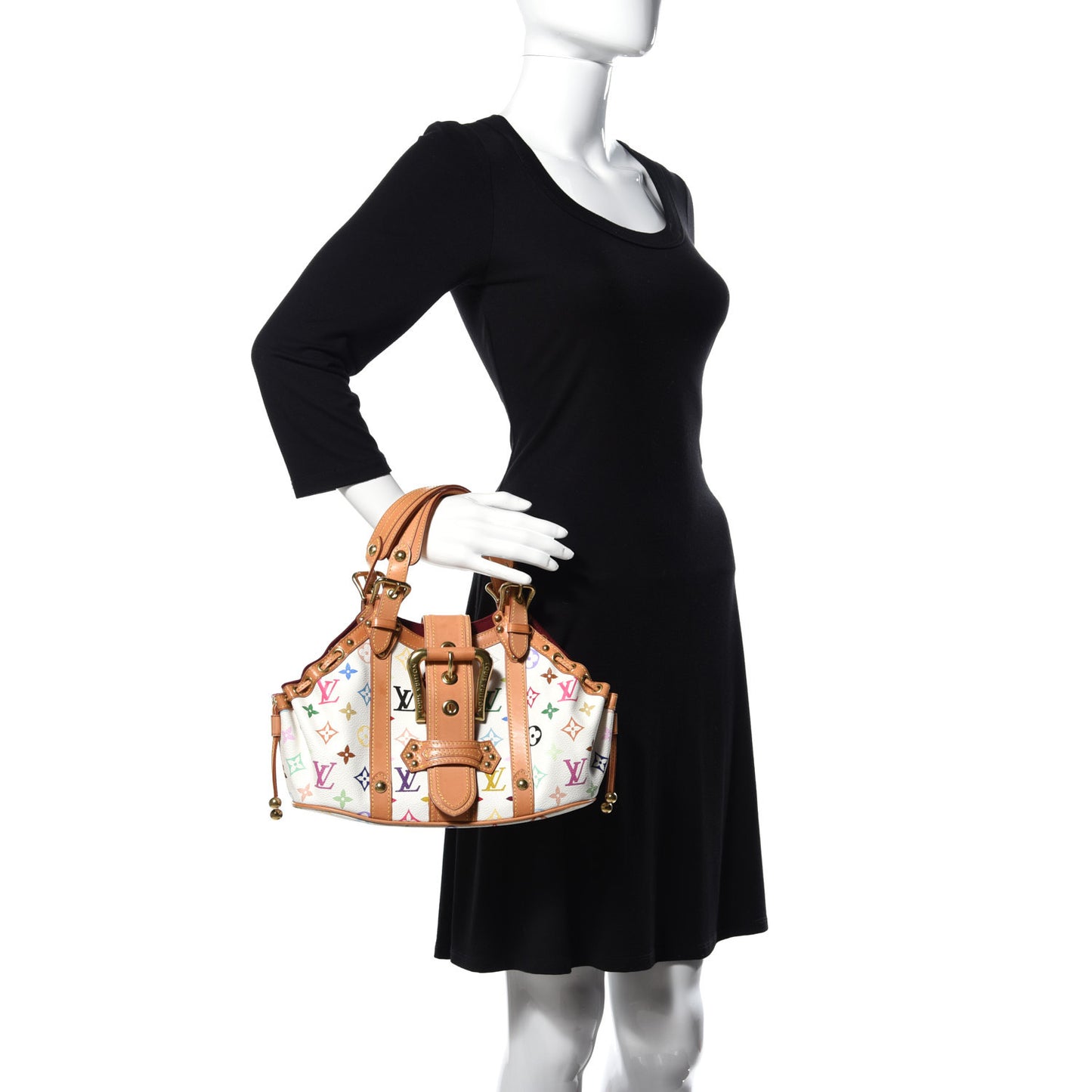 Monogram Multicolor Theda GM White