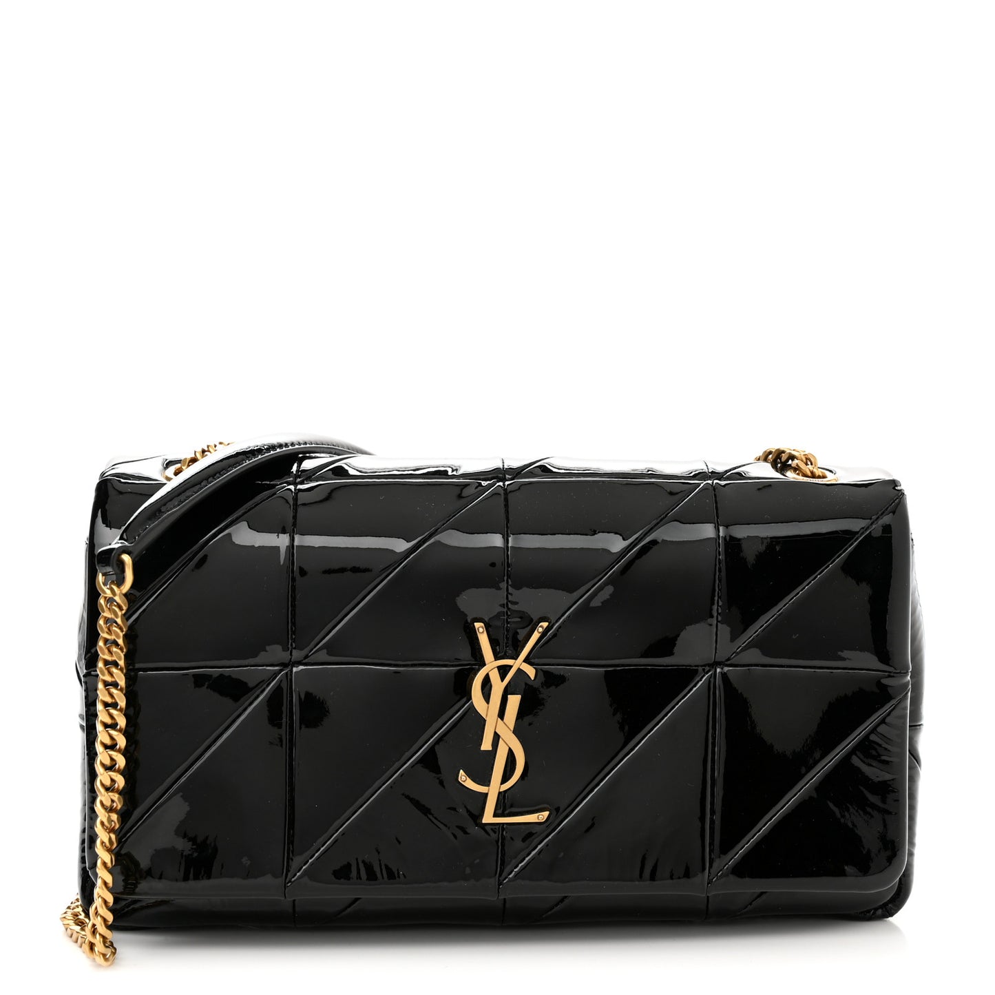 Patent Patchwork Monogram Medium Jamie Black