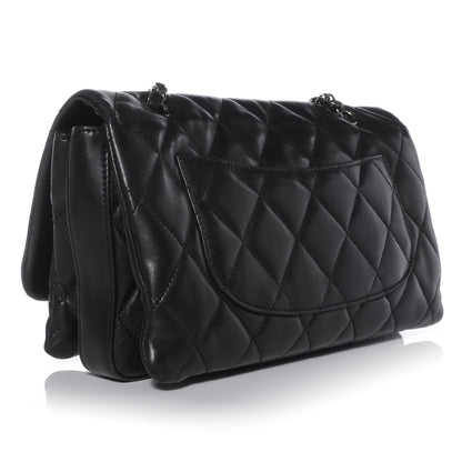 Chanel Lambskin Quilted 3 Large Flap Black 3 of 9