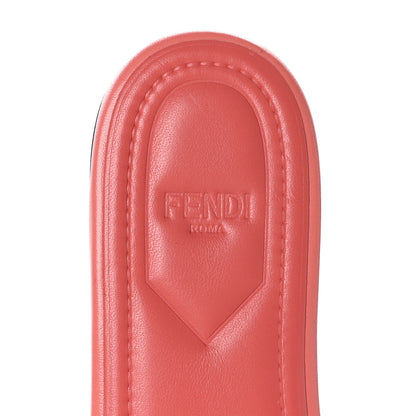 Fendi Vitello Cuoio FFold Slide Sandals 39 Pink 7 of 8