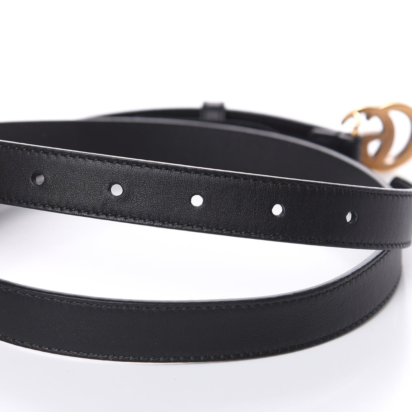 Calfskin Double G 20mm Belt 85 34 Black