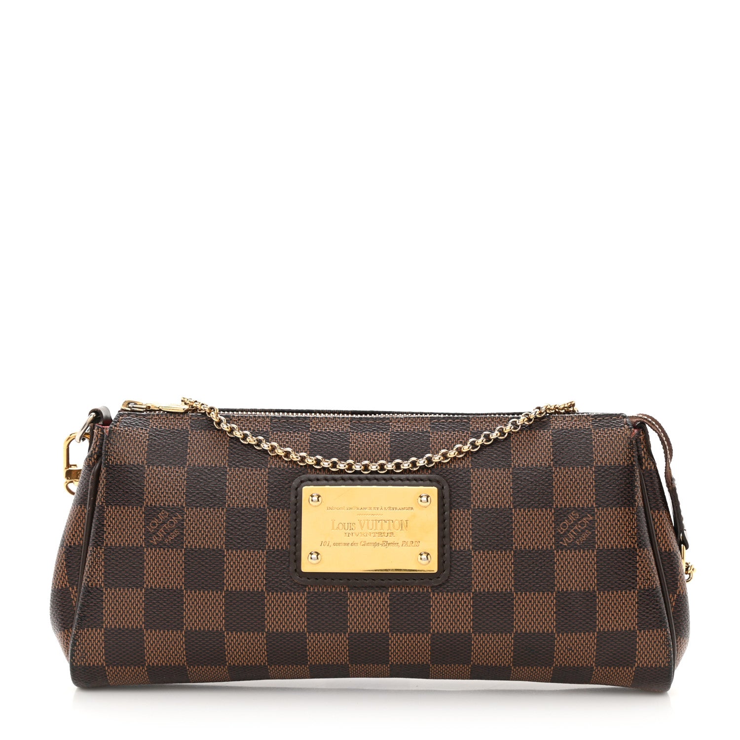 Louis Vuitton Damier Ebene Eva Clutch 1 of 11