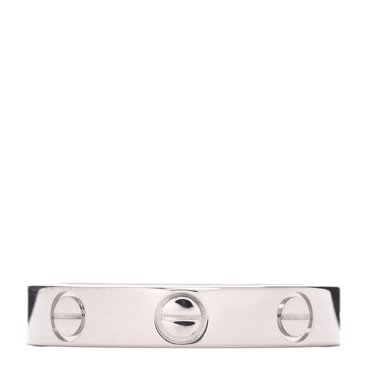 18K White Gold 3.5mm LOVE Wedding Band Ring 51 5.75