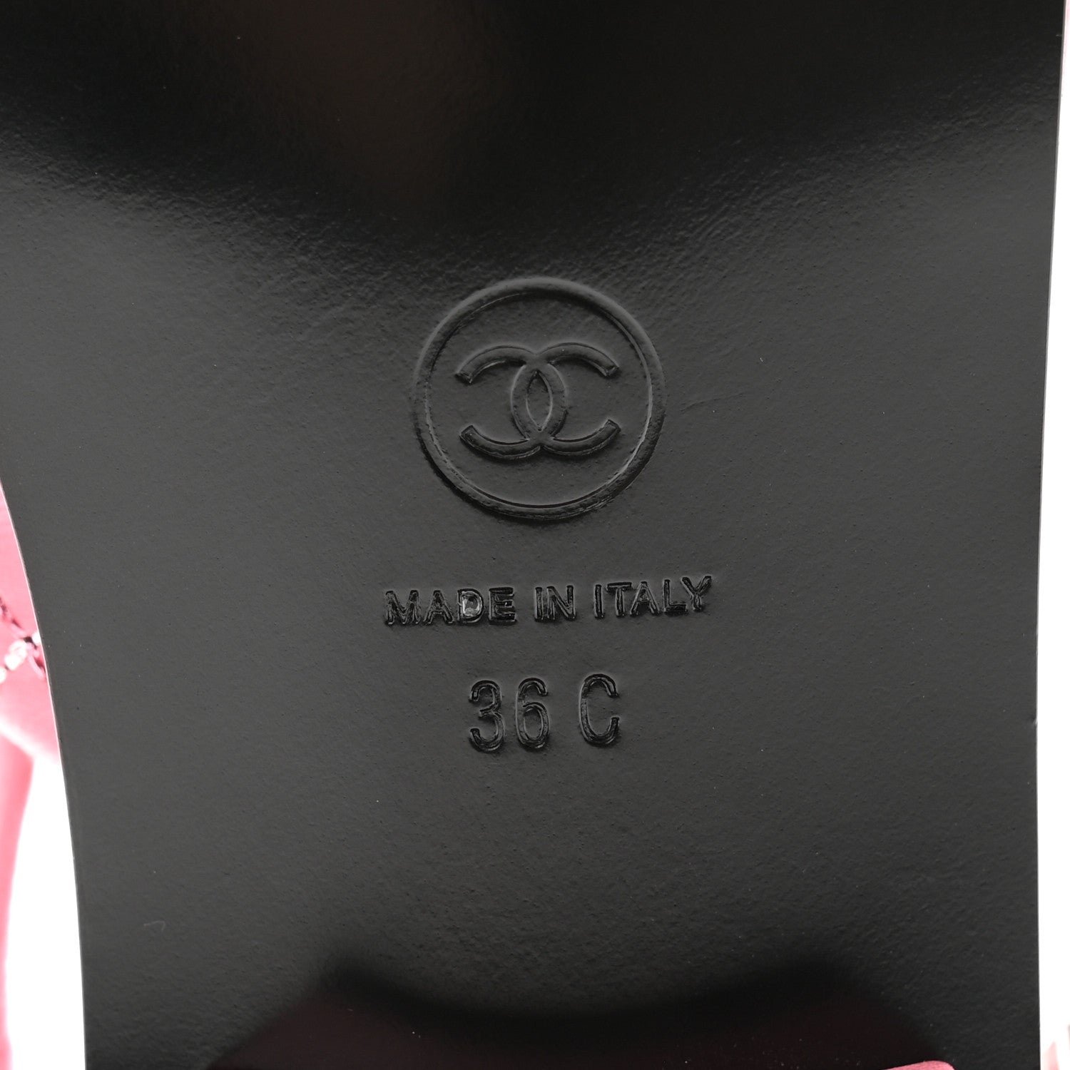Chanel Lambskin Crystal Stitched CC Thong Sandals 36 Pink 7 of 9