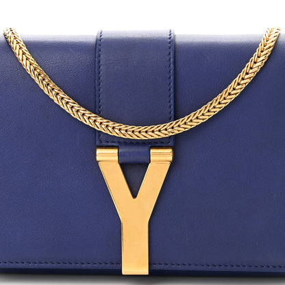 Saint Laurent Calfskin Small Classic Y Satchel Blue 8 of 16