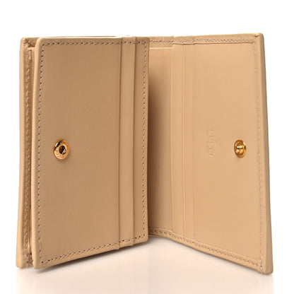 Gucci Boarded Plutone Calfskin Horsebit 1955 Card Case Wallet Bubble Tea 5 of 10
