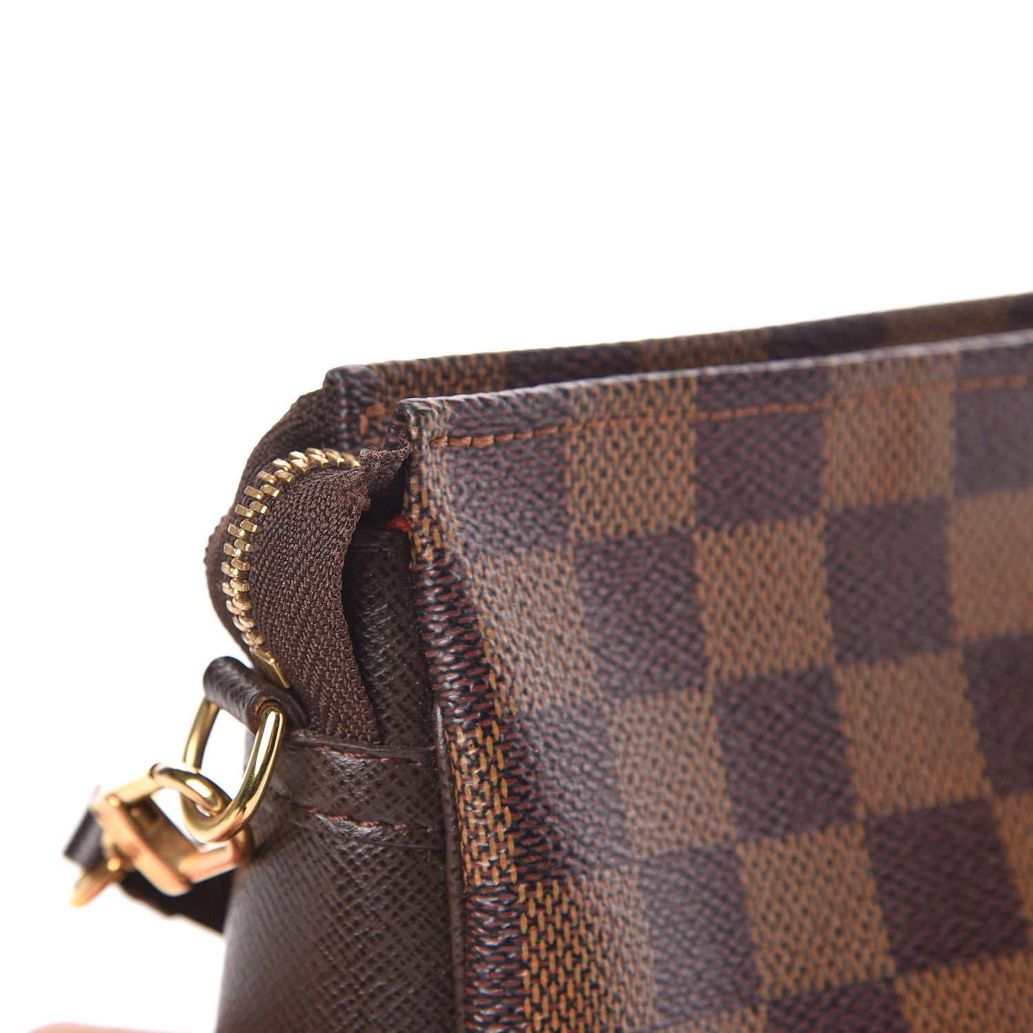 Louis Vuitton Damier Ebene Trousse Make Up Bag Pochette 10 of 10